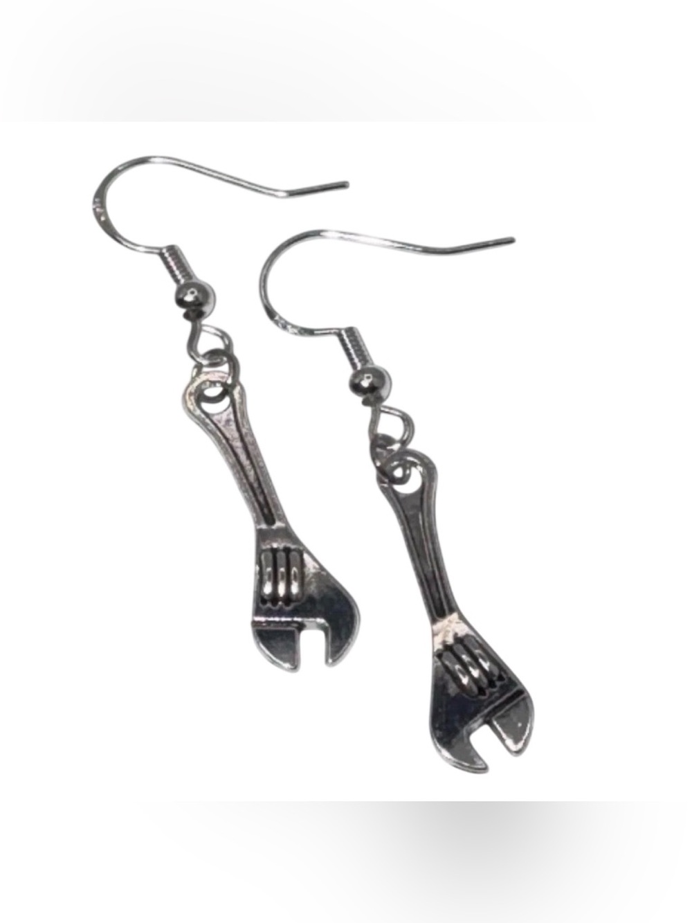 Wrench Charm Handmade Dangle/Fishhook Earrings